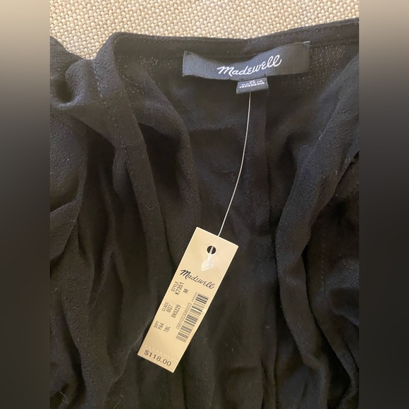 Madewell medium Heather Long-Sleeve Button-Front Dress k7351 - Picture 7 of 7